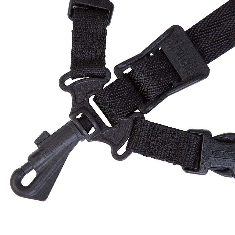 Neo Tech Neotech Soft Harness â€“ Padded Shoulder Harness with Adjustable Strap Hook, Swivel Hook for Saxophone Strap, Baritone Saxophone Strap, Clarinet Neck Strap â€“ (XL - Black) - Made in the USA - Image 4